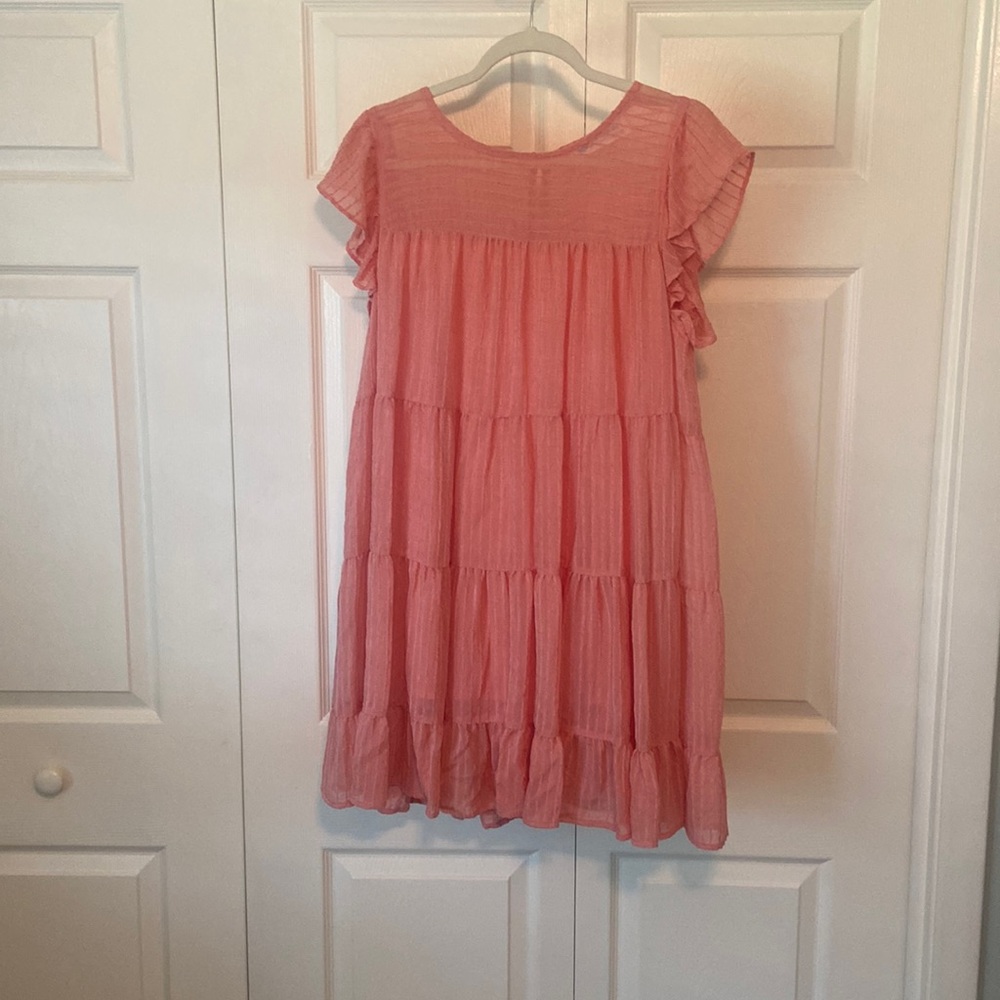 Pink mini dress